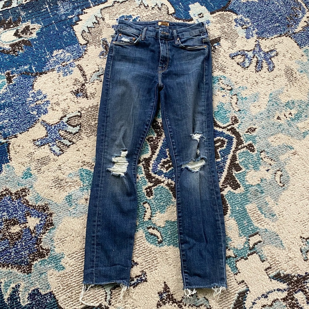 Mother High waisted looker ankle fray - Picture 4 of 10
